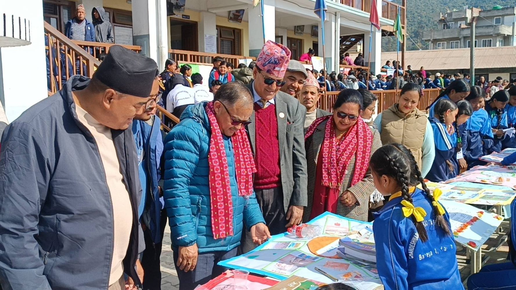 A large-scale educational exhibition was held at Chandeshwari Sristikanta Banepa.